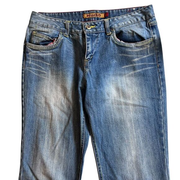 Vintage 90s Mudd flare low rise jeans size 13 - Picture 3 of 5